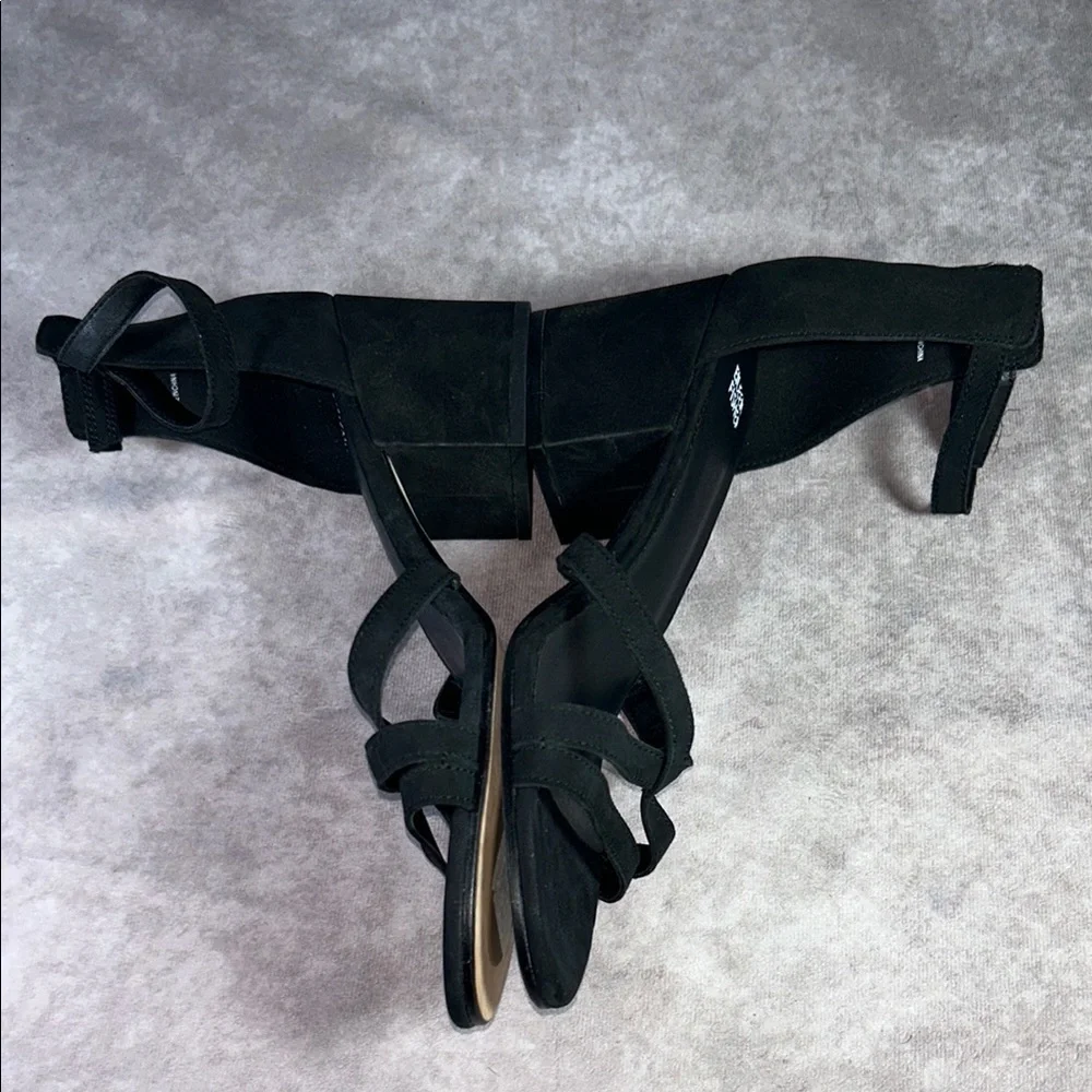 NWOT Eileen Fisher Black Women's Sandals Heeled Sz 13 Block Heel Summer